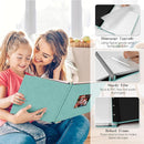 Spbapr Large Photo Album Self Adhesive 60 Pages Linen cover DIY Magnetic Scrapbook album with A Metal Pen Hold 4x6 5x7 6x8 8x10 10x12 Pictures Turquoise by TinyTreasures Baby Boutique