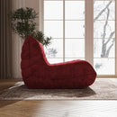Bean Bag Chair, Fireside Chair Bean Bag Sofa Large Bean Bag Chair for Adults, Bean Bag Chairs for Teens with High Density Comfortable Foam, Memory Foam Bean Bag for Living Room, Bedroom (Red) by CozyNest Decor