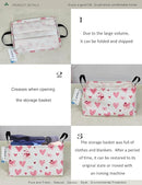Rectangular Folding Laundry Basket,waterproof Canvas Basket,gift basket,Suitable for children's room,Office,Clothes,Toys Storage(Pink Love) by TinyTreasures Baby Boutique