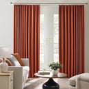KEQIAOSUOCAI Long Copper Blackout Burnt Orange Curtains for Living Room 2 Panels Sets,Pinch Pleat with Hooks, Thermal Pleated Window Drapes Rustic Western Curtain for Bedroom W40 x L102 by TinyTreasures Baby Boutique
