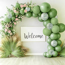 JOYIN 150 Pcs Sage Green Balloons, Different Sizes 18 12 10 5 Inch Sage Green Latex Balloon Arch Kit with Instruction for Birthday Party Graduation Wedding Holiday Decoration by TinyTreasures Baby Boutique
