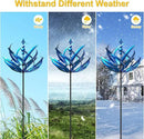 LimeHill Wind Spinner for Yard and Garden - Large Metal Kinetic Wind Sculptures, Yard Art Outdoor Decor (27 x 91 inches) by CozyNest Decor