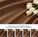 MIULEE Back Tab Blackout Curtains 102 Inch Long 2 Panels Set for Living Room Bedroom, Rod Pocket/Pinch Pleated Thermal Insulated Room Darkening Light Blocking Floor to Ceiling Drapes, Cappuccino Brown by TinyTreasures Baby Boutique