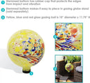 Sunnydaze 10-Inch Gazing Ball for Garden - Glass Gazing Globe for Outside - Garden Orb Yard Decor - Bright Summer Burst by CozyNest Decor