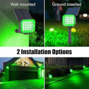 Green Solar Spot Lights Outdoor, St. Patrick's Day Decor Spotlight Waterproof IP65, Adjustable Panel Solar Landscape Spotlights for Tree Yard Halloween Christmas Decor 6 Pack by GreenHaven Gardens