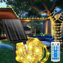 98FT Waterproof 300LEDs Solar Rope Lights, Type C Charging, Remote-Controlled, for Outdoor Pathway Pool Patio Party Garden Yard Palm Tree Holidays (Brighter - Warm White) by GreenHaven Gardens
