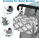 Accmor Stroller Organizer, Universal Stroller Organizer with Insulated Cup Holder Pocket, Dual Purpose Large Capacity Stroller Bag Caddy, Stroller Accessories Fits for Uppababy, Doona, Nuna Strollers by TinyTreasures Baby Boutique
