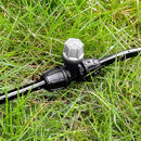 24 Pcs Upgraded Micro Spray Irrigation Drippers for 1/4" Drip Tubing, Adjustable Three-Way Atomizing Nozzle Irrigation Emitters Tee Misting Drippers for Drip Sprinkler Systems by GreenHaven Gardens