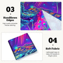 BVBOX Astronaut Space Blacklight Tapestry 79"x59", UV Reactive Astronaut Electronic Piano UFO Galaxy Planet Glow in Dark Music Tapestries, Black Light Neon Upright Poster Wall Hanging Backdrop Decor for Bedroom Living Room by CozyNest Decor