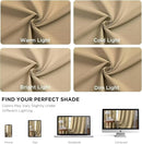 Joydeco White Blackout Curtains 96 Inches Long for Bedroom, Curtains 96 Inch Length 2 Panels Set, Room Darkening Curtains & Drapes for Living Room Window (W52 x L96 Inch, Beige) by TinyTreasures Baby Boutique
