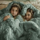 Bedsure GentleSoft Fluffy Sage Green Throw Blanket, Sage Green Decor for Room, Soft Cozy Fuzzy Plush Minky Thick Warm Sherpa Fleece Faux Fur Throw Blanket for Couch, Decorative Spring Gifts, 50x60 by CozyNest Decor