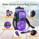 25/32/40/64oz Water Bottle Bag Holder Carrier-Insulated Crossbody Sling Case Sleeve with Strap & Pockets for Men Women Gym Cycling Travel Walking Hiking Camping by TinyTreasures Baby Boutique