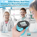 1000X Pocket Microscope for Kids - 4K 2.0" Screen, Digital Mini Scope with Slides Kit, Rechargeable Lab Handheld Portable Microscopes for Kids 4-12 Students Teens by TinyTreasures Baby Boutique