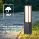 Solar Pathway Lights Outdoor, 32 Inch Modern Landscape Bollard Lighting Solar Powered Path Light, IP65 Waterproof 3000K LED Garden Luxury Lights for Driveway, Lawn, Patio, Yard, Walkway by CozyNest Decor