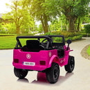 Ride on Truck Car, 12V Electric Ride on Car with Remote Control, MP3, LED Lights, Suspension System, Double Doors, Safety Belt, Ride-on Toy for Kids Aged 3-8 Years by TinyTreasures Baby Boutique