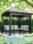 ANPHSIN 2 Pcs Garden Net Barrier - 10 x 13 ft for Each Bird Garden Screen Mesh Netting, Heavy Duty Garden Mesh for Terraces Balconies Patios Protecting Your Skin Plants Vetegables DIY (Black) by GreenHaven Gardens