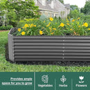 Land Guard 6×3×2 ft Galvanized Raised Garden Bed Kit, Galvanized Planter Raised Garden Boxes Outdoor, Large Metal Raised Garden Beds for Vegetables(Grey)… by CozyNest Decor