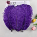 THARAHT 24pcs Purple Ostrich Feathers Natural Bulk 10-12Inch 25cm-30cm for Wedding Party Centerpieces Easter Gatsby and Home Decorate Ostrich Feather by CozyNest Decor