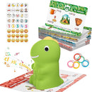 Interactive Dinosaur Talking Pen for Kids – Montessori Reading Toy with Phonics Flash Cards for Toddlers Ages 1-6, Speech Therapy & Autism Sensory Gift (Green, Phonics) by TinyTreasures Baby Boutique