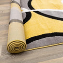 Rugshop Contemporary Abstract Circles Easy Maintenance for Home Office,Living Room,Bedroom,Kitchen Soft Area Rug 7'10" x 10'2" Yellow by TinyTreasures Baby Boutique