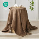 EMME Cotton Muslin Queen Blanket Bed Layering Breathable Gauze Blanket Soft Lightweight Blankets Adults (Brown, 90"x90") by CozyNest Decor