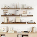 36 Inch Floating Shelves, 36"x9.25"x1.5" Inch Deep Floating Shelves for Wall, Wooden Shelves for Bathroom, Bedroom, Living Room, Brown by CozyNest Decor