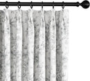 Pinch Pleated Vintage Floral Curtains - Room Darkening Drapes for Bedroom Living Room.2 Panels,52 Inches Wide 84 Inches Long by CozyNest Decor