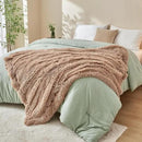 GONAAP Fuzzy Faux Fur Throw Blanket Twin Size Taupe Super Soft Cozy Plush Fuzzy Shaggy Blanket for Couch Sofa Bed (Taupe, Twin(60"x80")) by CozyNest Decor