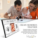 Inkless Hand and Footprint Kit, Baby Keepsake Plaque & Baby Shower Gifts - Ideal as Mom To Be Gift, Nursery Picture Frames, Clean Touch Hand and Footprint Kit (Style 1 - Design 1) by TinyTreasures Baby Boutique