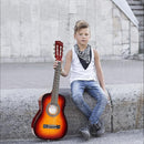 ADM Beginner Acoustic Classical Guitar 30 Inch Nylon Strings Wooden Guitar Bundle Kit for Kid Boy Girl Student Youth Guitarra Online Lessons with Gig Bag, Strap, Tuner, Extra String,Pick,Sunbrust 1 by TinyTreasures Baby Boutique