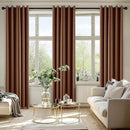 MIULEE Blackout Curtains for Bedroom Living Room 84 Inches Long 2 Panels, Thermal Insulated Room Darkening Drapes Solid Grommet Noise Reduction Light Blocking Window Treatments 40x84 Inch Mocha Brown by TinyTreasures Baby Boutique