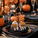 Fall Gnome Decor, Resin Thanksgiving Gnomes for Fall Decoration Indoor Home, Small Autumn Gnome Figurines with Pumpkin Pie and Turkey for Autumn Harvest by CozyNest Decor