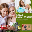 Solar Garden Outdoor Statues Rabbit with Solar Lantern,Outdoor Bunny Figurines Decorations,Lawn Decor Bunny Statue for Patio, Balcony, Yard Ornament,Unique Housewarming and Easter Gifts by GreenHaven Gardens