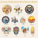 Sublimation Wind Spinner Blanks, 10 Pack 10 Inch 3D Aluminum Metal Hanging Wind Spinner Bulk for Garden Yard Outdoor, Window Porch Decoration for Heat Press Transfer DIY (6. Fish-10pcs) by GreenHaven Gardens