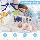 Ocean Animals Baby Crib Mobile - Musical Baby Mobile for Crib with 12 Lullabies for Boys & Girls, Baby Mobile for Bassinet for New Borns, Nursery Mobiles, Fits Standard Cribs by TinyTreasures Baby Boutique