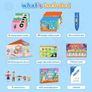 Interactive Search and Find Activity Books for Kids Ages 3-5, Toddler Travel Games Toys for Car Airplane, Road Trip Activities for Kids 4-8, Educational Preschool Learning Toys Gift with a Talking Pen by TinyTreasures Baby Boutique
