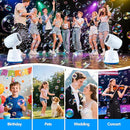 Rechargeble Bubble Machine, 270° Automatic-Rotating, 38000 Big Bubbles/min, 1000ml Large Bubble Tank, 2200mAh Battery, Bubble Maker for Kids Toddlers, Parties, Wedding, Birthday, Outdoor, White by TinyTreasures Baby Boutique