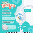 EVERLOVE Montessori Mobile Baby for Crib (TINITIGIES) - Digital Music Box with 12 lullabies & 3 Modes (Rotating only, Music only, or Both) - Black and White Baby Mobile for Boys & Girls by TinyTreasures Baby Boutique