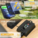 Solar Garden Lights, [Innovative 2024 Design] Big Solar Panel with 4 Pack 256 LEDs Solar Firefly Swaying Lights, Solar Lights Outdoor Waterproof for Yard for Patio Pathway Landscape Decorative by GreenHaven Gardens