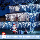 JMEXSUSS Christmas Icicle Lights for Outside: 800 LED White Icicle Lights Outdoor Waterproof - White Christmas String Lights for House Wedding Party Christmas Decoration by GreenHaven Gardens