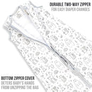 Mama Cheetah Baby Sleep Sack 2.5 TOG, Winter Baby Sleeping Bag with 2-Way Zipper, Organic Cotton Swaddle Transition Wearable Blanket for Boy Girl Infant Toddler, 18-24 Months, 1-Pack by TinyTreasures Baby Boutique