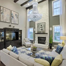 12 - Light Unique Empire Crystal Chandelier for Foyer Entrance Living Room Dining Room Bedroom Entryway Chrome Finish by CozyNest Decor