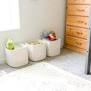 NaturalCozy 13 Inch Cube Storage Bins Cotton Rope Woven Baskets for Organizing 3-Pack | 13 x 13 Storage Cubes | Fabric Square Storage Baskets for Shelves Organizer, Kids Toy Bins, Closet Baby Nursery by TinyTreasures Baby Boutique