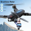 Drone with Camera, 1080P HD FPV Foldable Drone with Brushless Motor Optical Flow, One Key Take Off/Land, 360° Flip, Waypoint Fly, Gesture Selfie, 2 Batteries, Mini Drones for Kids 14+ by TinyTreasures Baby Boutique