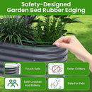 Oval Raised Garden Bed for Outdoors - 6.5X2X1.4 FT Galvanized Planter Raised Beds, Metal Planter Box for Vegetables,Flowers, Herbs, and Succulents(Deep Gery) by GreenHaven Gardens