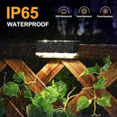 SOLPEX Solar Fence Lights, 6 LEDs Solar Lights Outdoor Waterproof Solar Powered for Deck, Stair, Front Porch, Balcony, Walkway, Garden, Yard, Patio, Pool Decor, IP65 Waterproof (4 Pack, Warm White) by GreenHaven Gardens