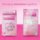 BioSwiss Bandages, Valentine Valentine Heart Shaped Self Adhesive Bandage, Latex Free Sterile Wound Care, Fun First Aid Kit Supplies for Kids, 24 Count by TinyTreasures Baby Boutique
