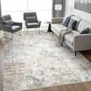 9x12 Area Rug Living Room Rug: Washable Modern Abstract Soft Thin Rug Indoor Floor No Slip Stain Resistant Carpet for Bedroom Dining Room Farmhouse Nursery Home Office - Brown Grey by TinyTreasures Baby Boutique