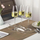 Champagne Flutes Glass Set of 4,Crystal Champagne Glasses 9OZ/ 270ML, Hand Blown Mimosa Glasses, Unique Champagne Gift for Wedding, Engagement Gift by CozyNest Decor