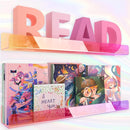 24 inches Iridescent Acrylic Bookshelf, Wall Mounted Display for Kids Room, Nursery, Toddler, Classroom (2 Packs) by TinyTreasures Baby Boutique